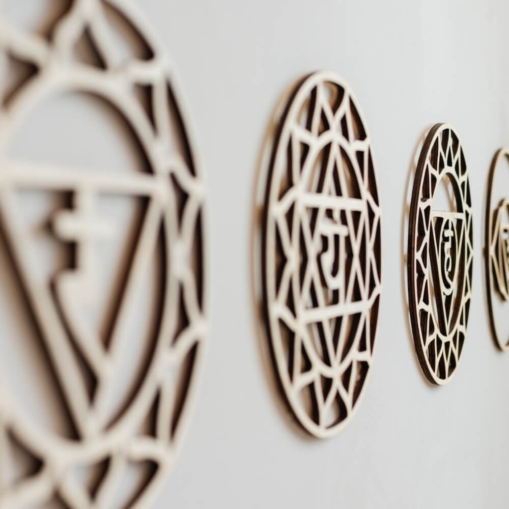 simboli decorativi per studio yoga